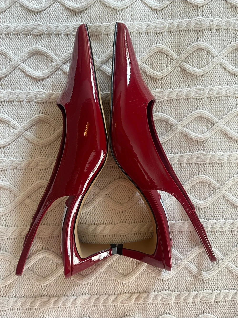 Steve Madden Alynna Red Patent Slingback Pointed Heels Various Sizes